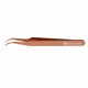 PREMIUM ROSEGOLD изогнутый пинцет 45 Long