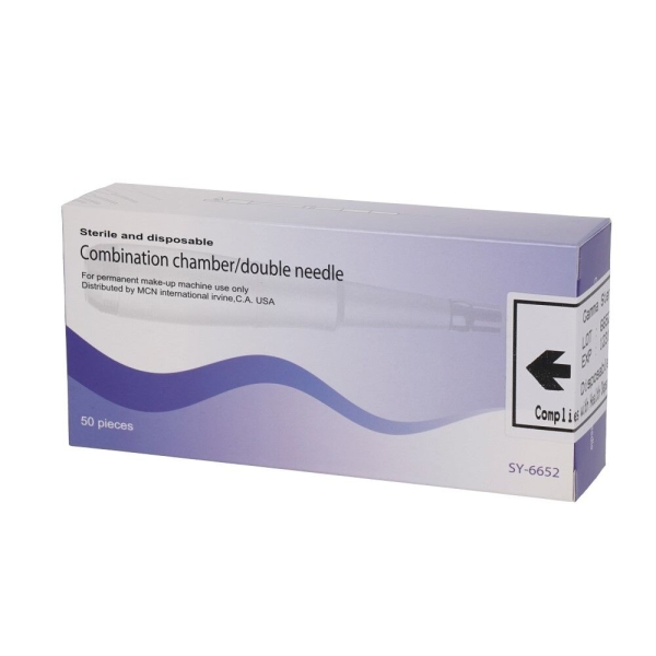 Silver Line: 2-peaga lapik nõel, 50tk