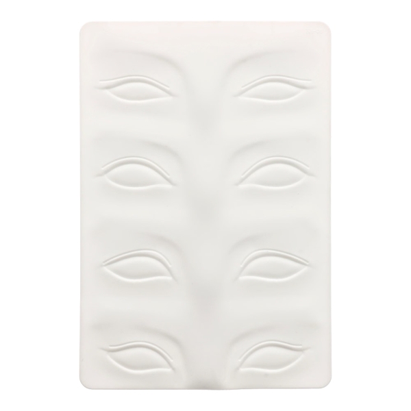 Treeningu matt kulmud ja silmad, valge